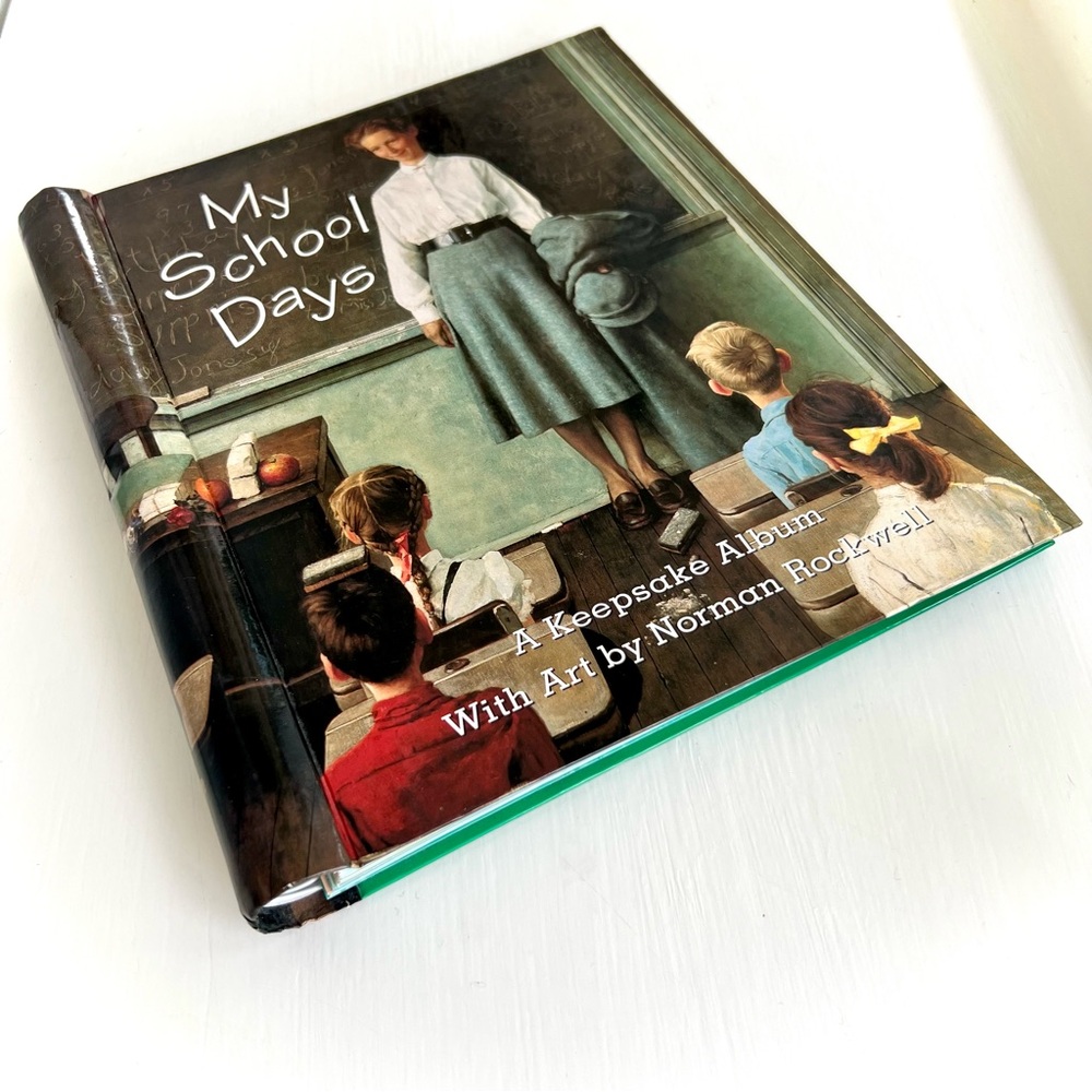 NEW Norman Rockwell My School Days Keepsake Album Preschool to Grade 8 Art Book - Picture 2 of 16